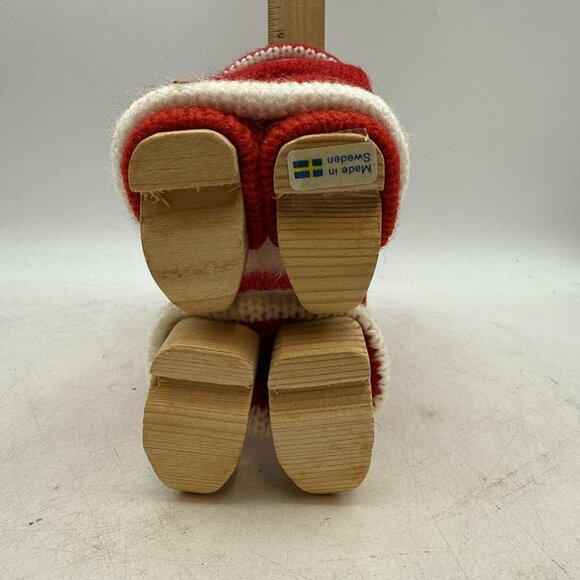 Swedish Tomte Santa Christmas Elf Red With Glasses Scandinavian Set Of 2 - Picture 7 of 8